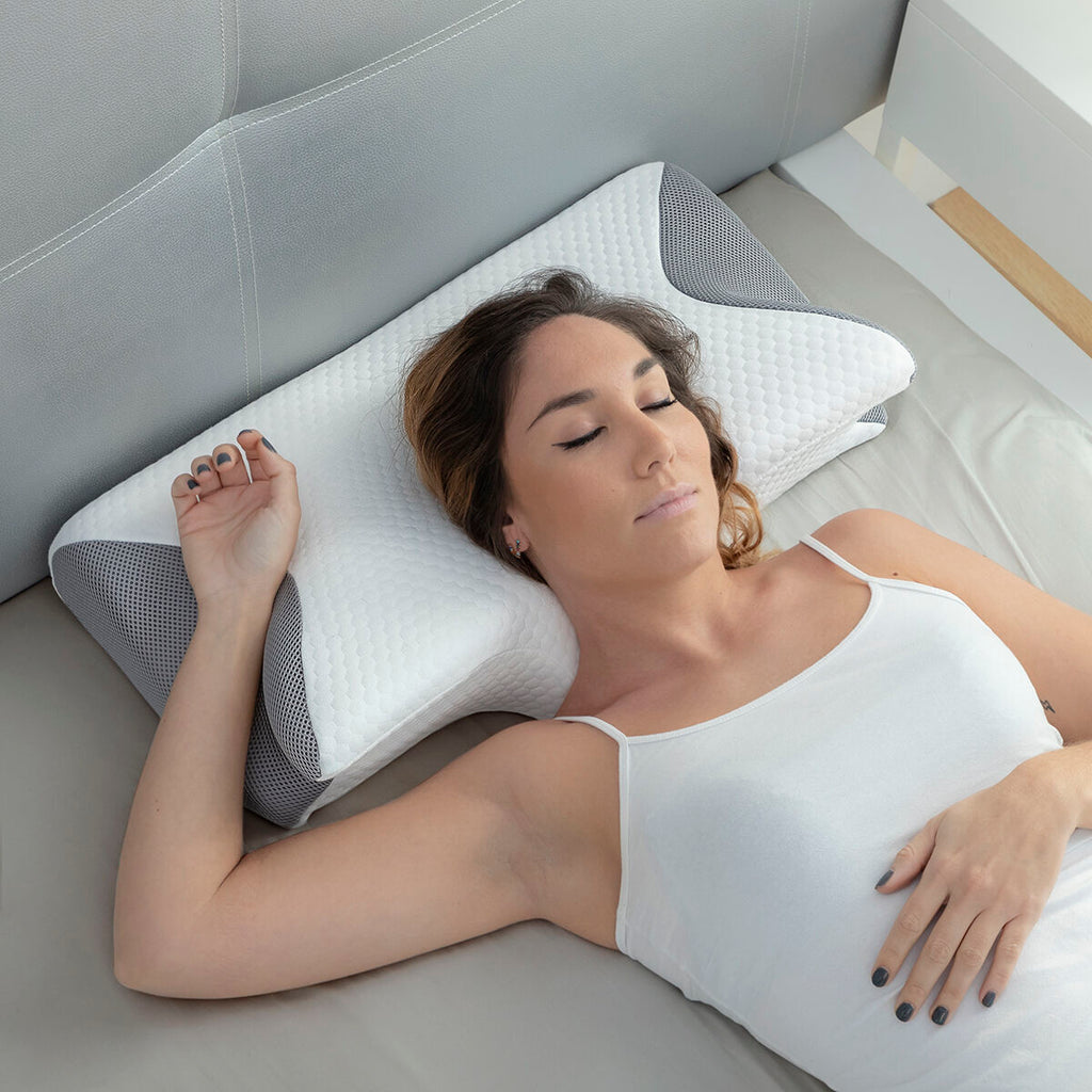 Innovagoods Viscoelastic Neck Pillow With Ergonomic Contours Conforti Innovagoods
