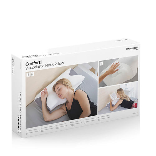 Innovagoods Viscoelastic Neck Pillow With Ergonomic Contours Conforti Innovagoods